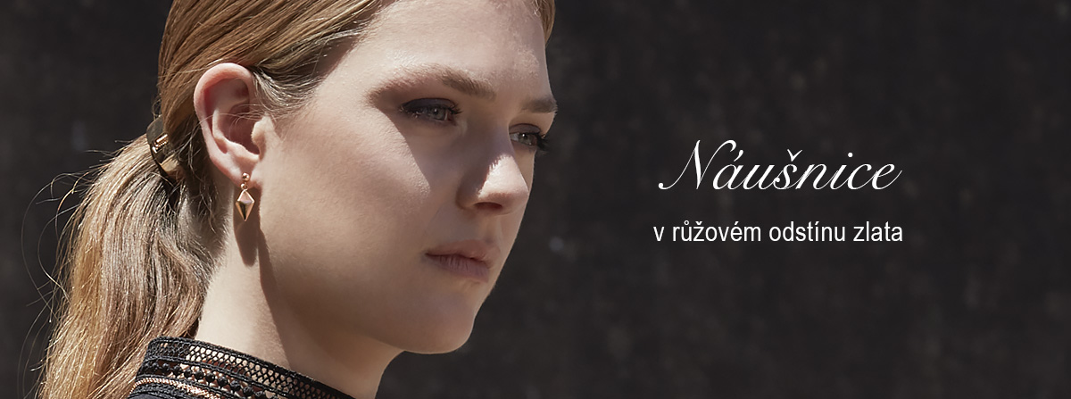 Mimořádně navrhnuté, ale stále jemné jsou tyto náušničky s magnety v růžovém odstínu zlata